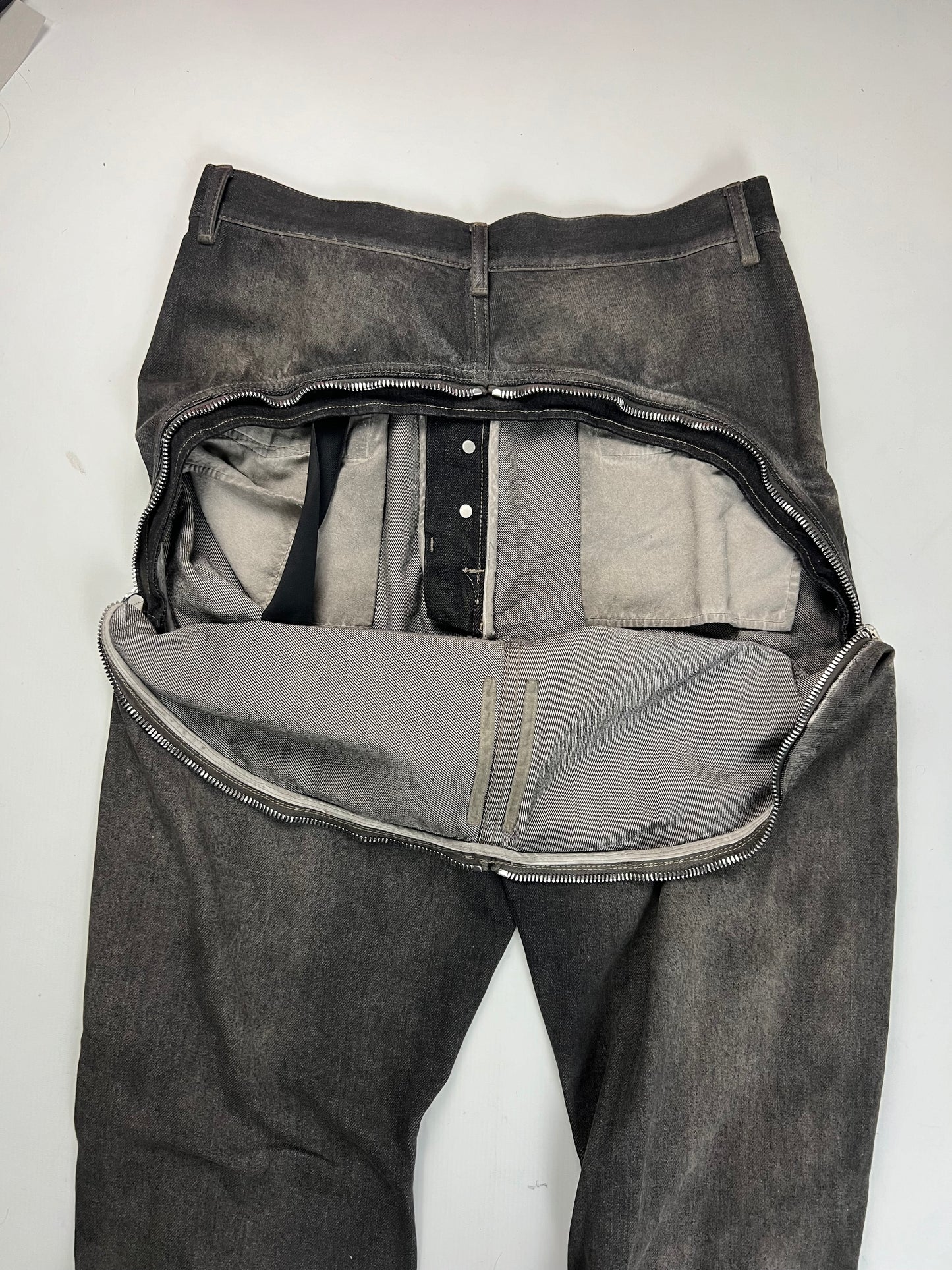 Rick Owens AW22 BOLAN Banana Zip Jeans SZ:W31