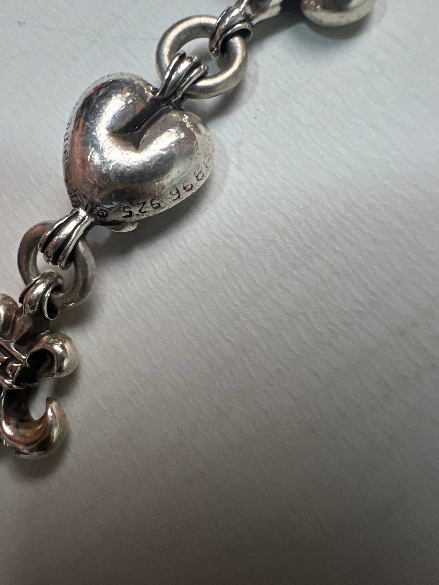 Chrome Hearts Hearts + Fleur de lis Wallet Chain double clasp SZ:OS