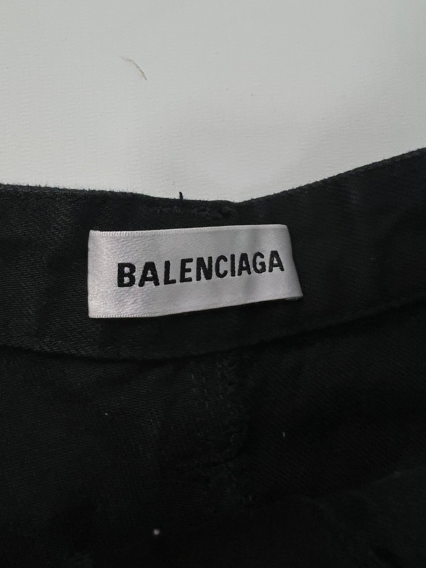 Balenciaga raver skirt in pitch black SZ:36