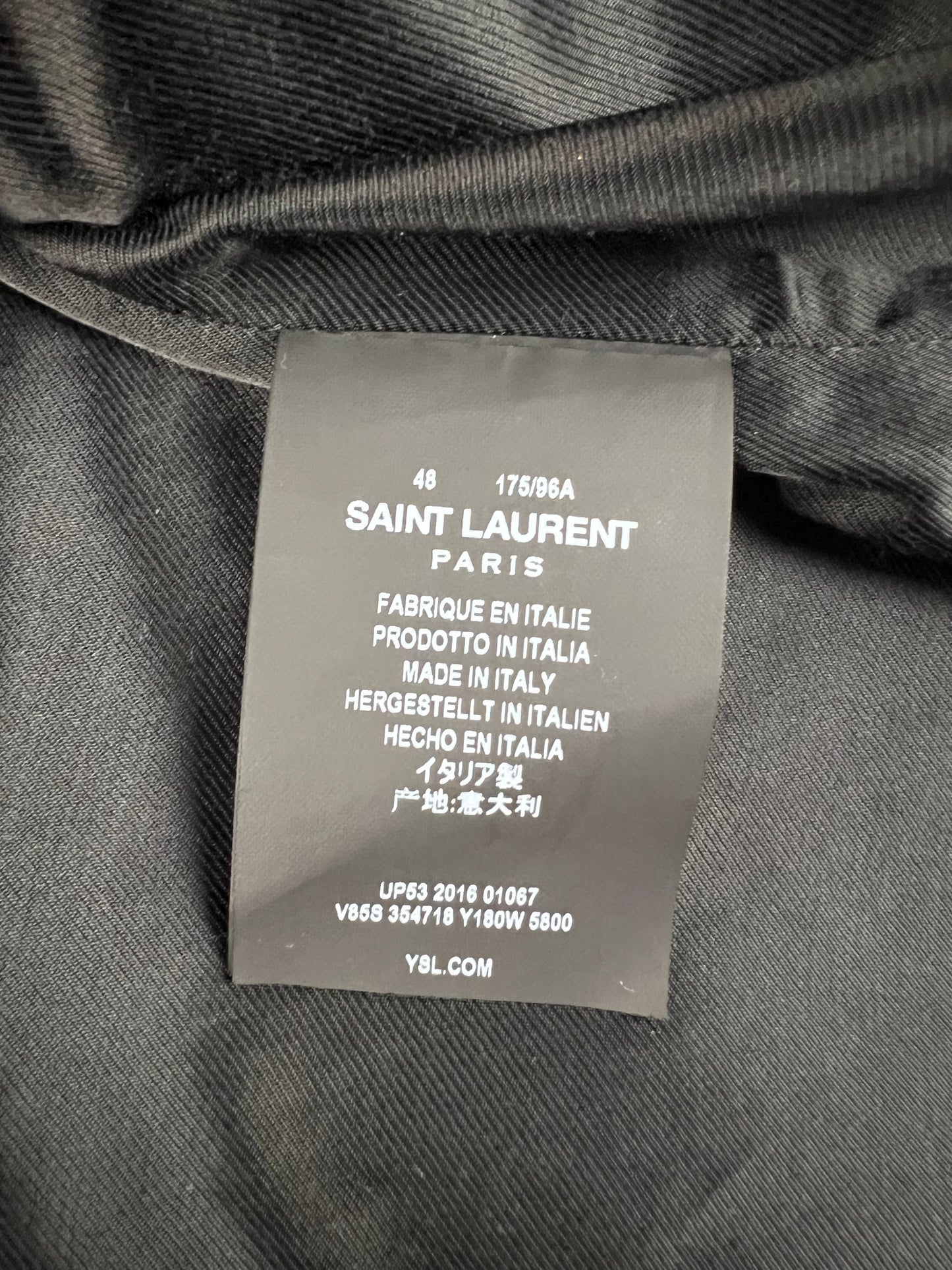 Saint Laurent Paris SS17 Teddy Jacket pink SZ:48