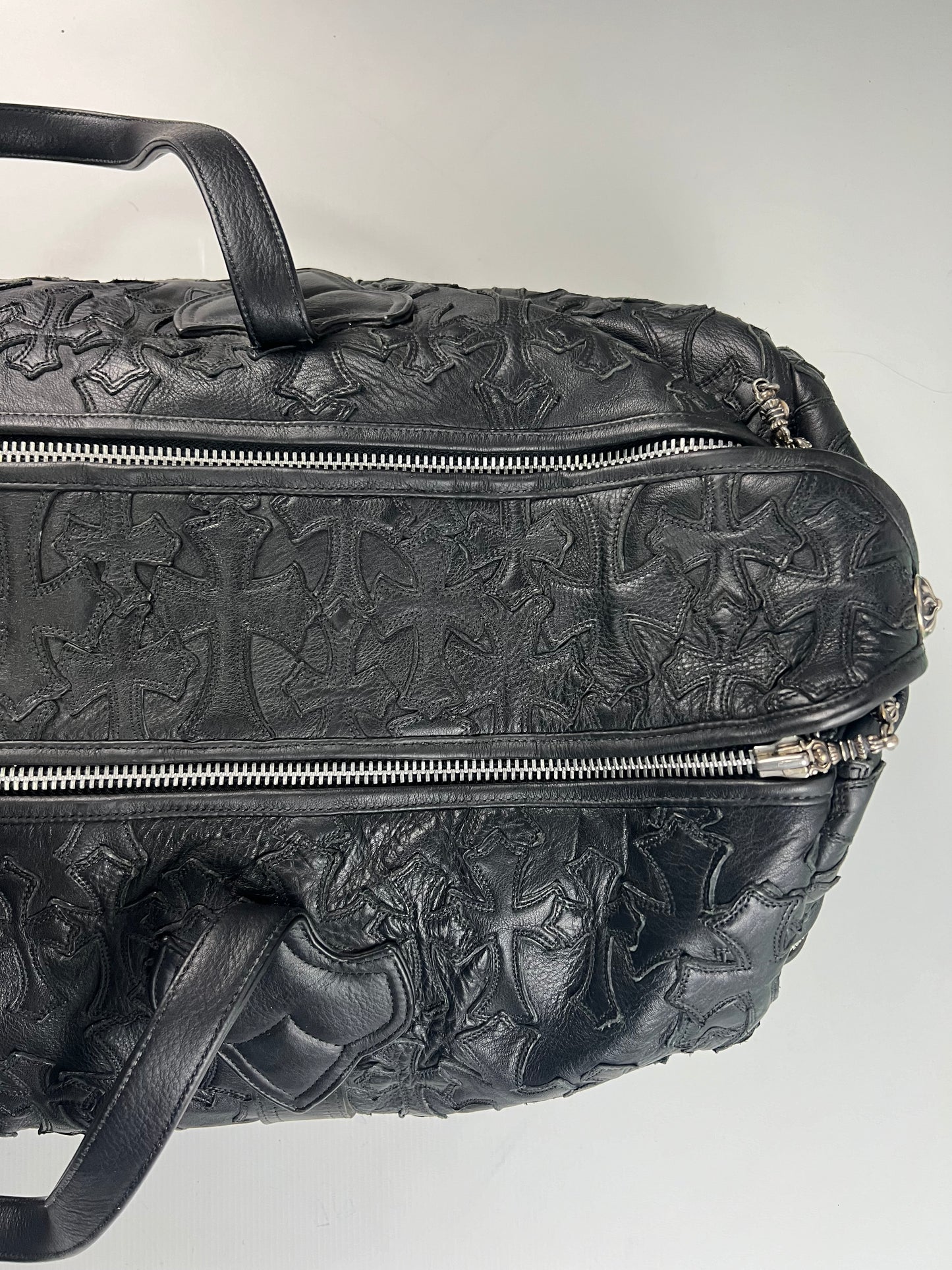 Chrome Hearts  30inch / 75CM giant Leather cross Patched Bag SZ:XXL