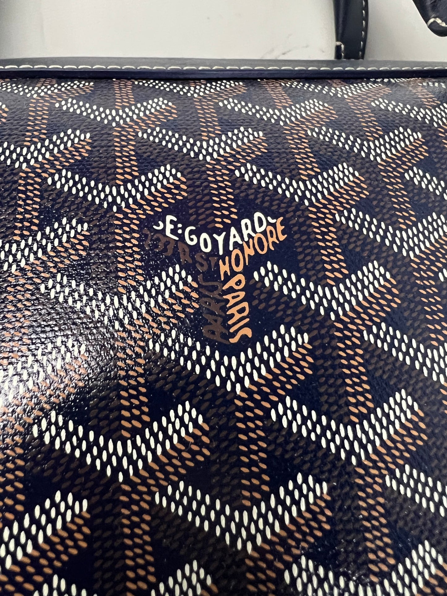 Goyard Boeing 55 Duffle Bag Navy Blue SZ:OS