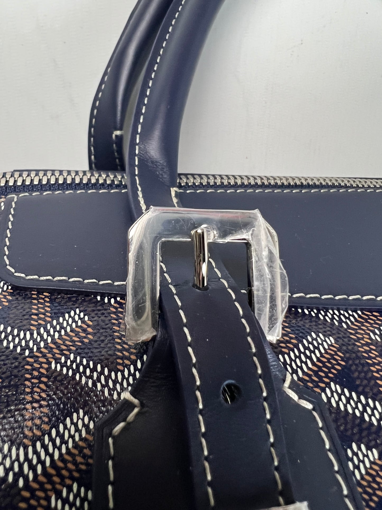 Goyard Boeing 55 Duffle Bag Navy Blue SZ:OS