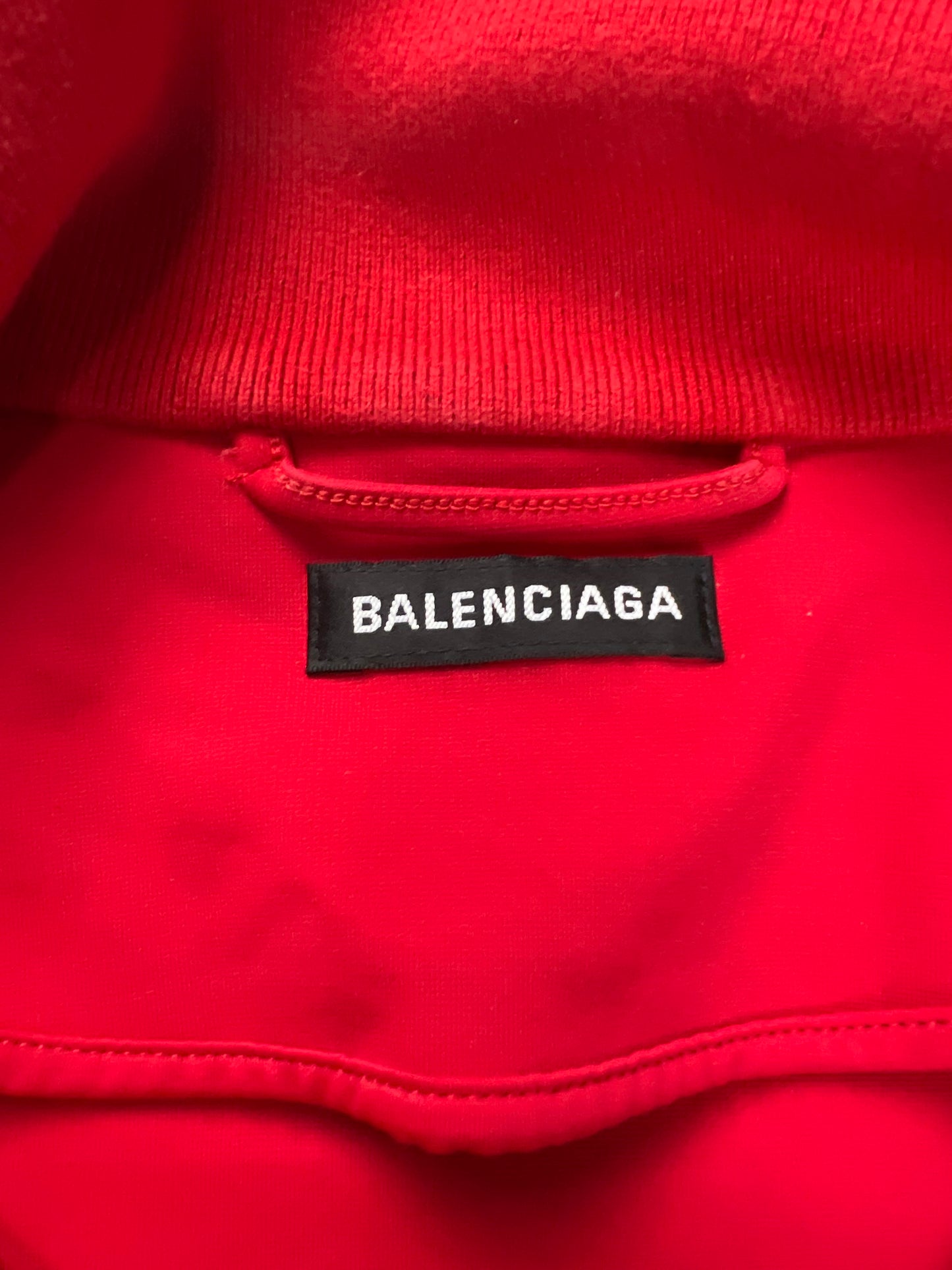 Balenciaga Red Logo Zip-Up trackjacket SZ:50