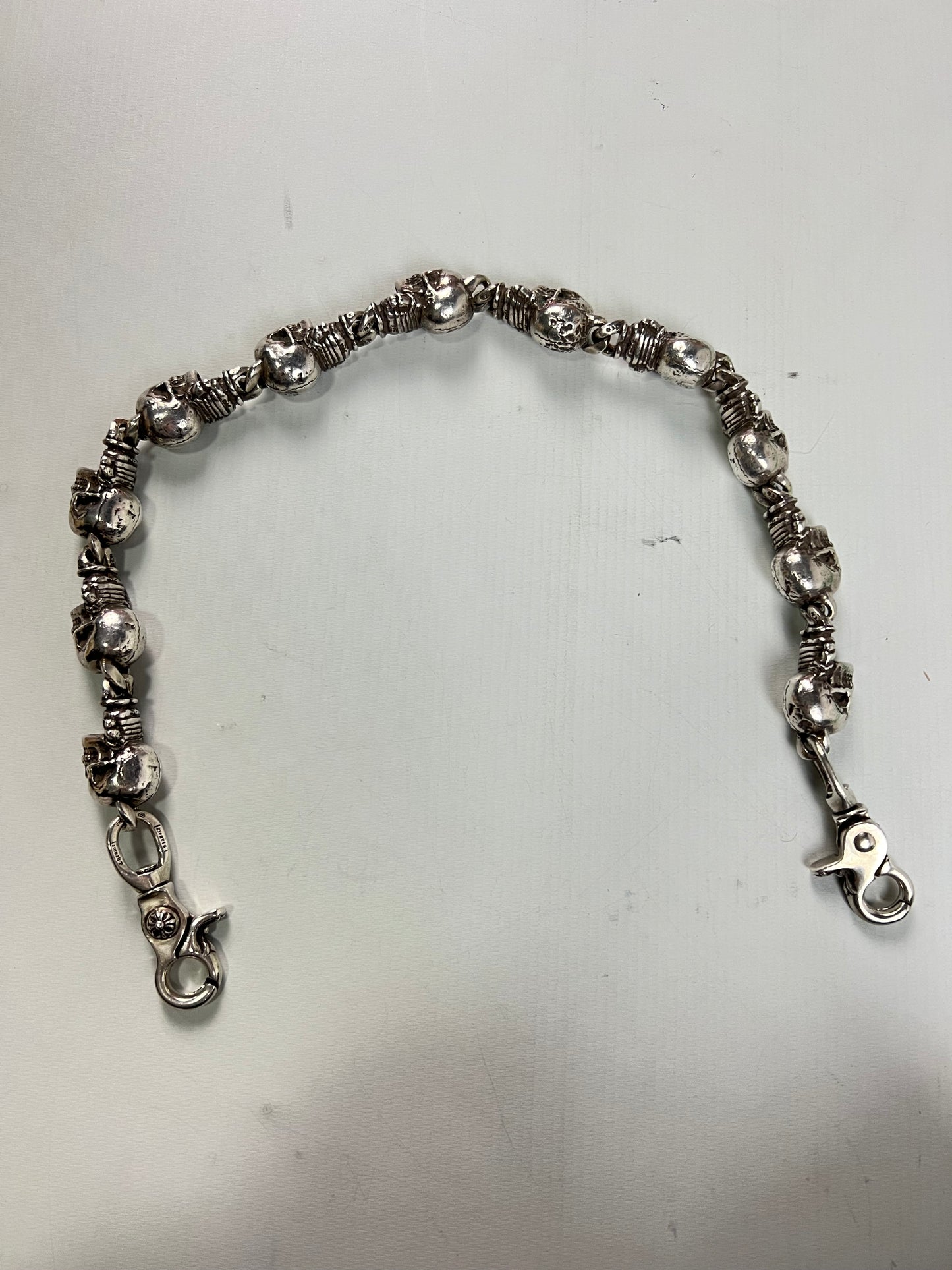 Chrome Hearts FOTI DELPHINO BIG XL Skull Wallet Chain SZ:OS