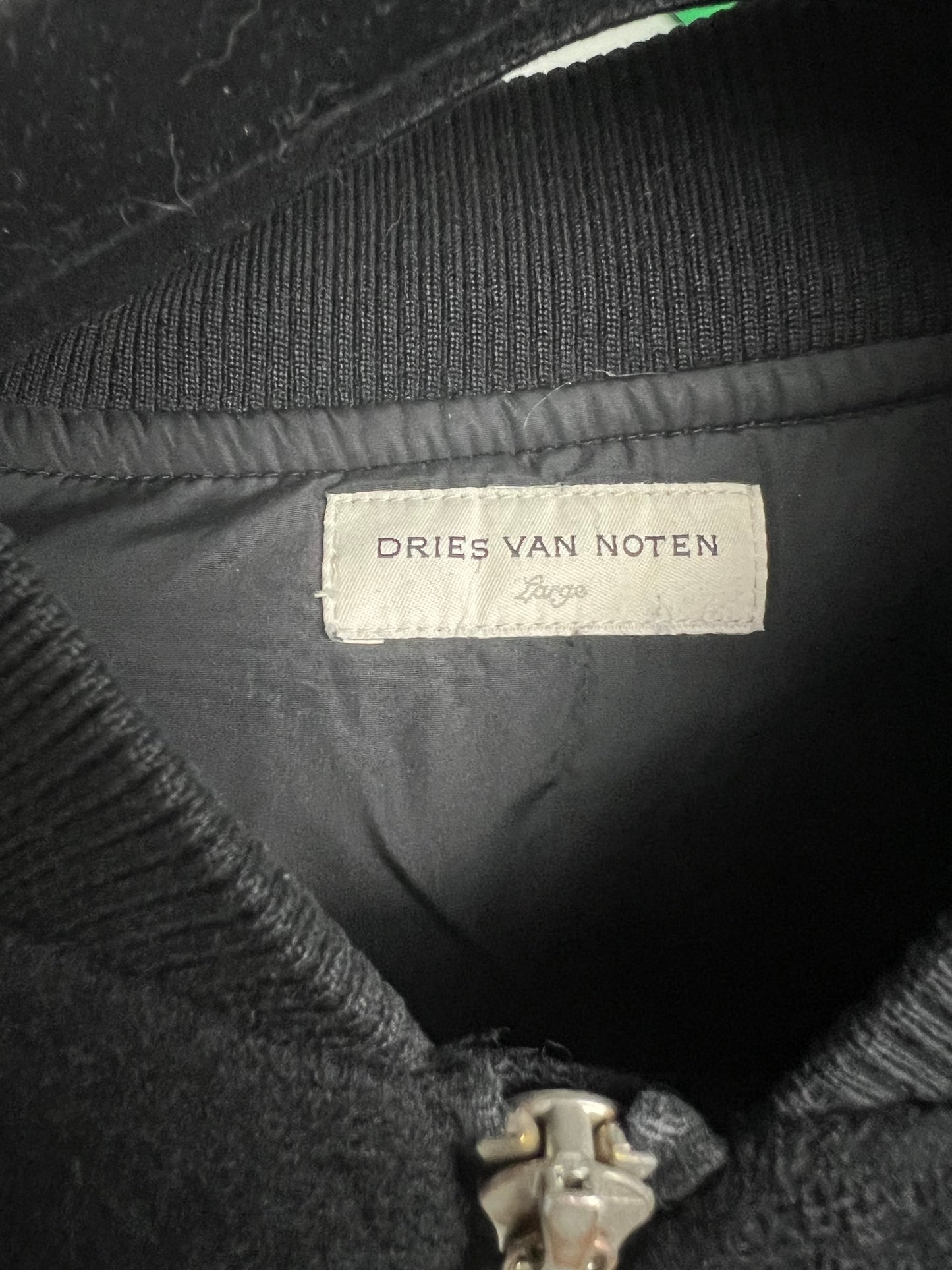 Dries Van Noten WOOL VERSION AW14 Backzip bomber jacket SZ:S|M|L|XL