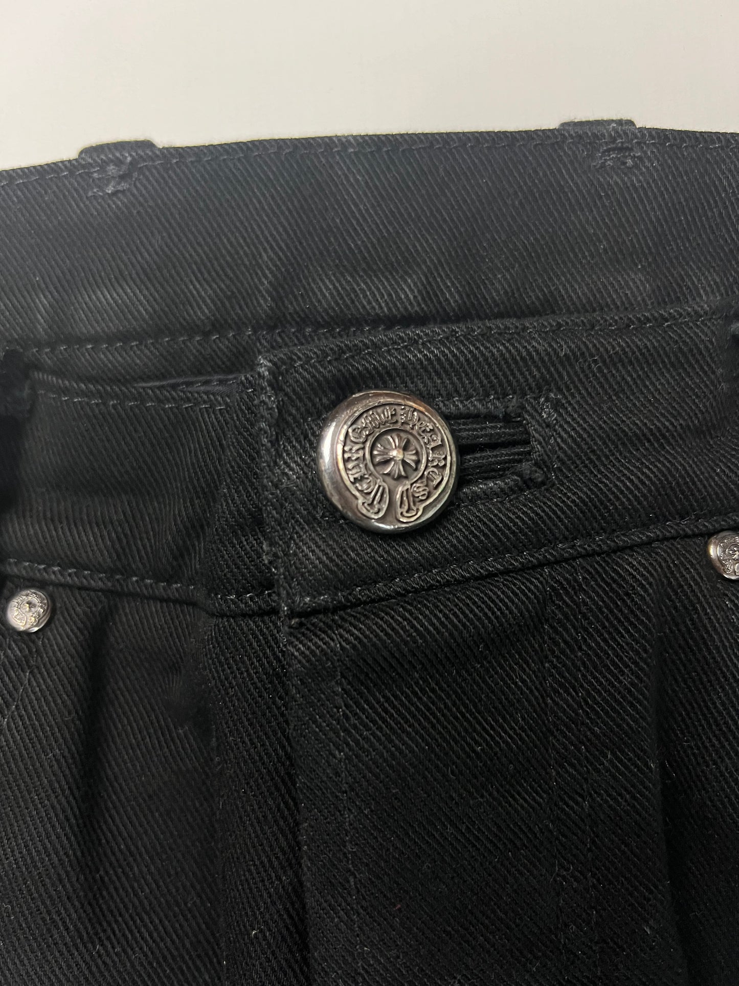 Chrome Hearts Stained le fleur Jeans SZ:W28