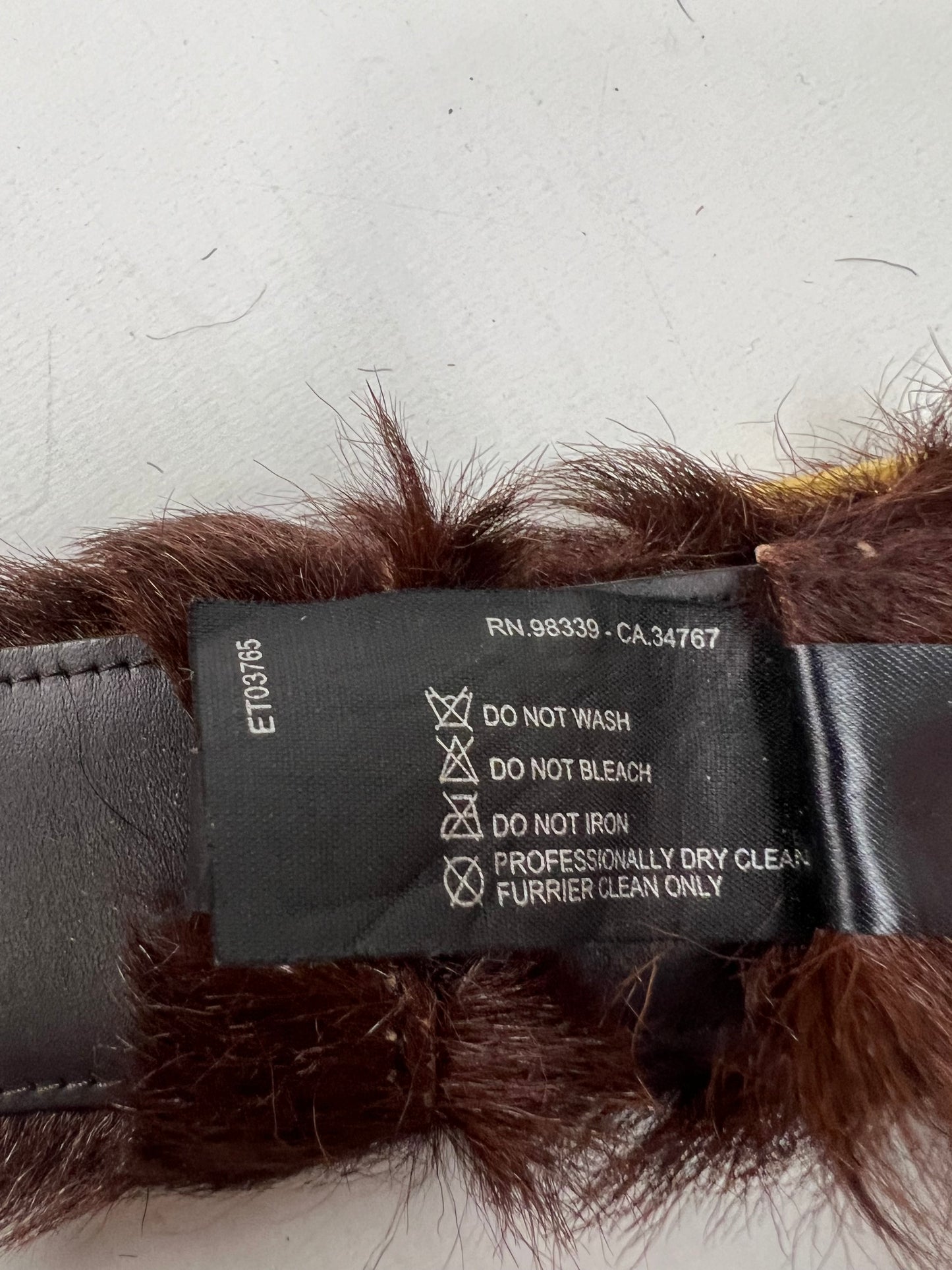 Prada Ponyhair Belt Brown SZ:95