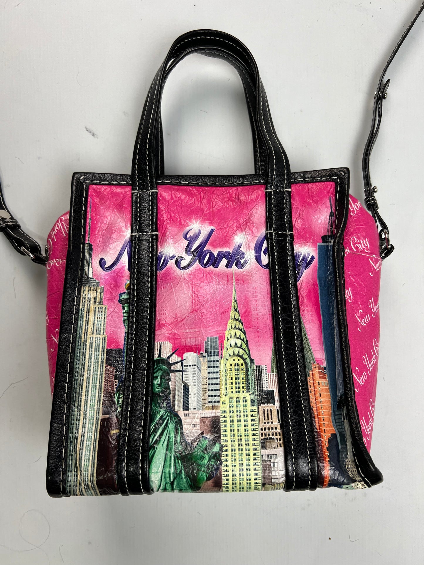 Balenciaga Pink New York Bazar Bag SZ:OS