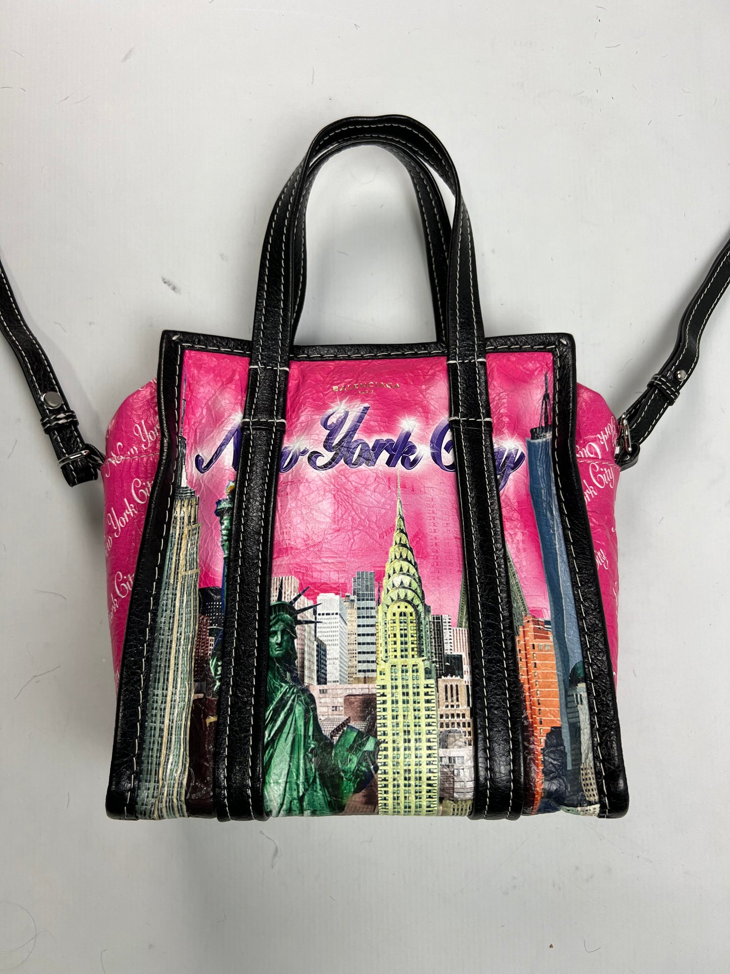 Balenciaga Pink New York Bazar Bag SZ:OS