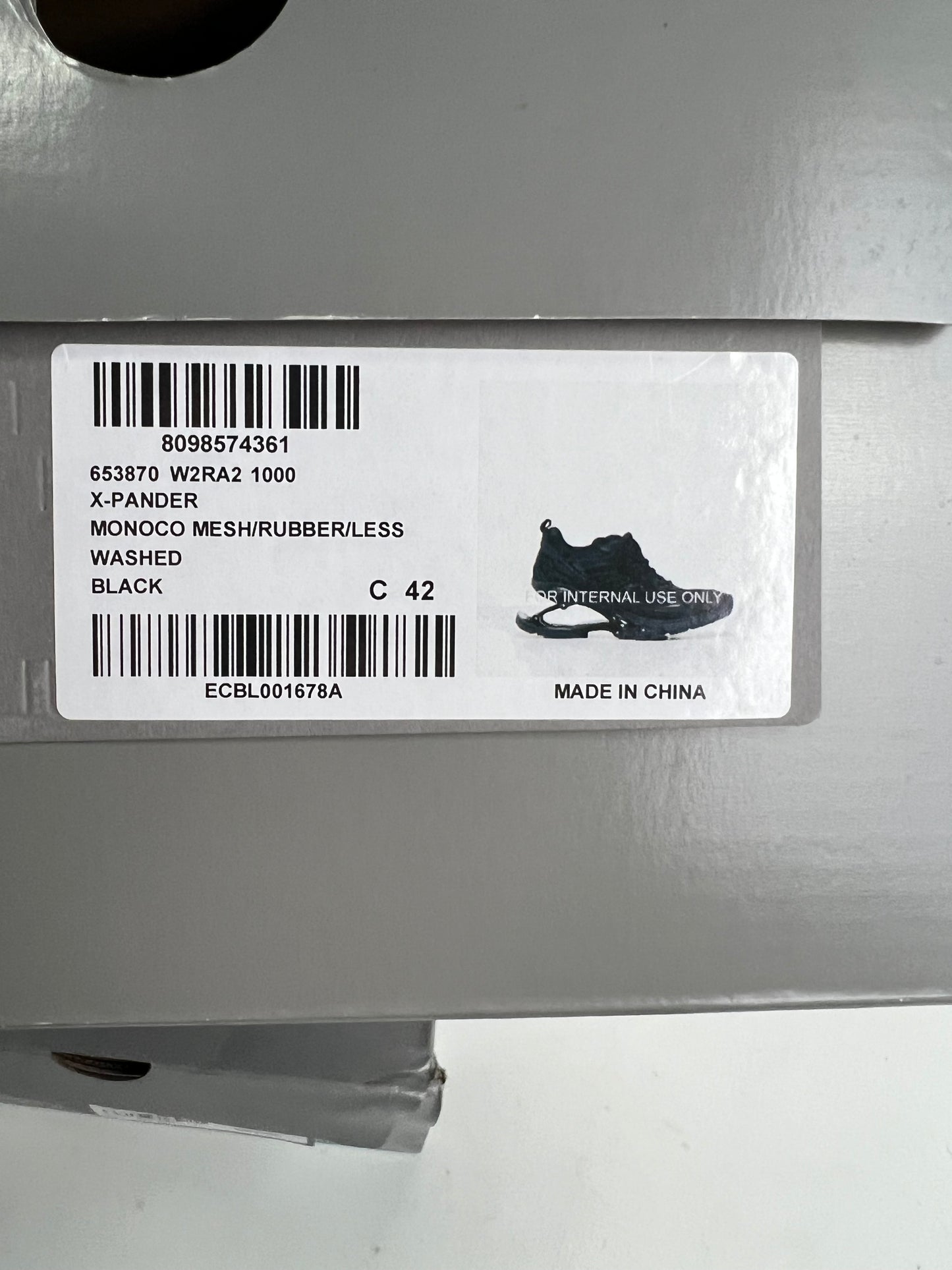 Balenciaga X-Pander SNEAKER all Black SZ:41|42