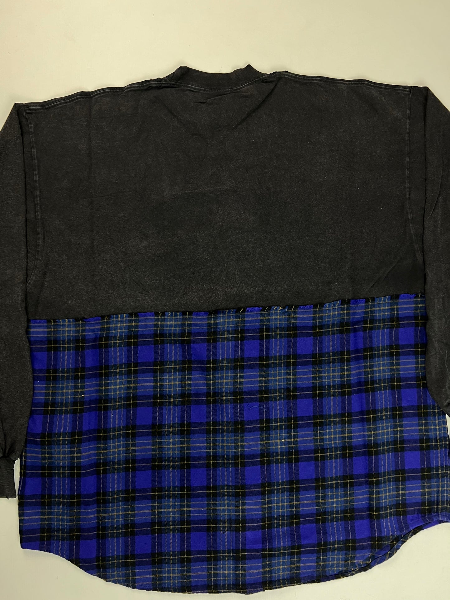 Balenciaga hybrid sweater checkered Shirt SZ:1