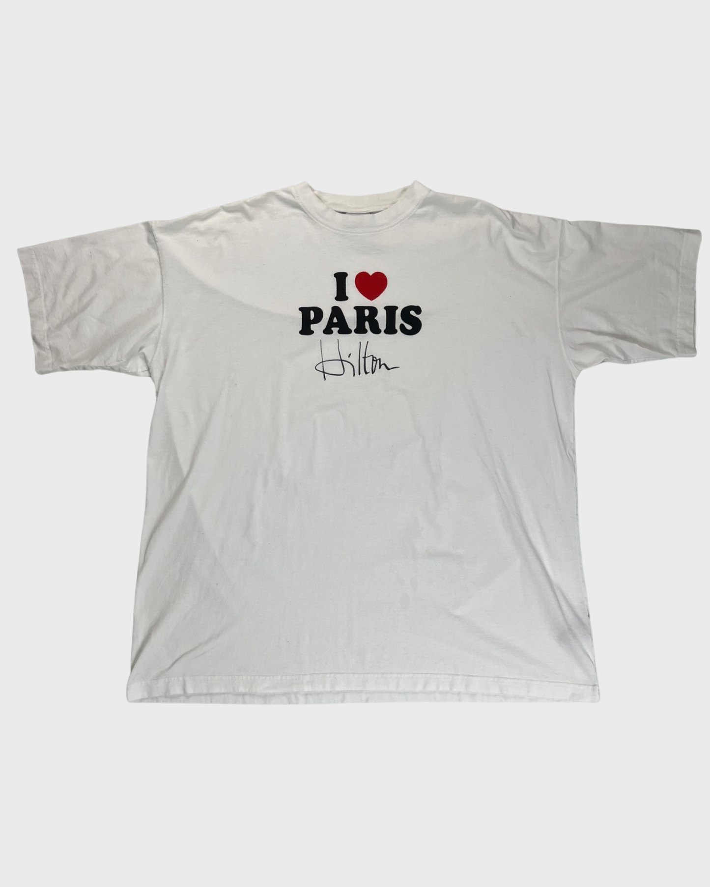 Vetements SS20 I Love Paris Hilton runway T-Shirt SZ:XS