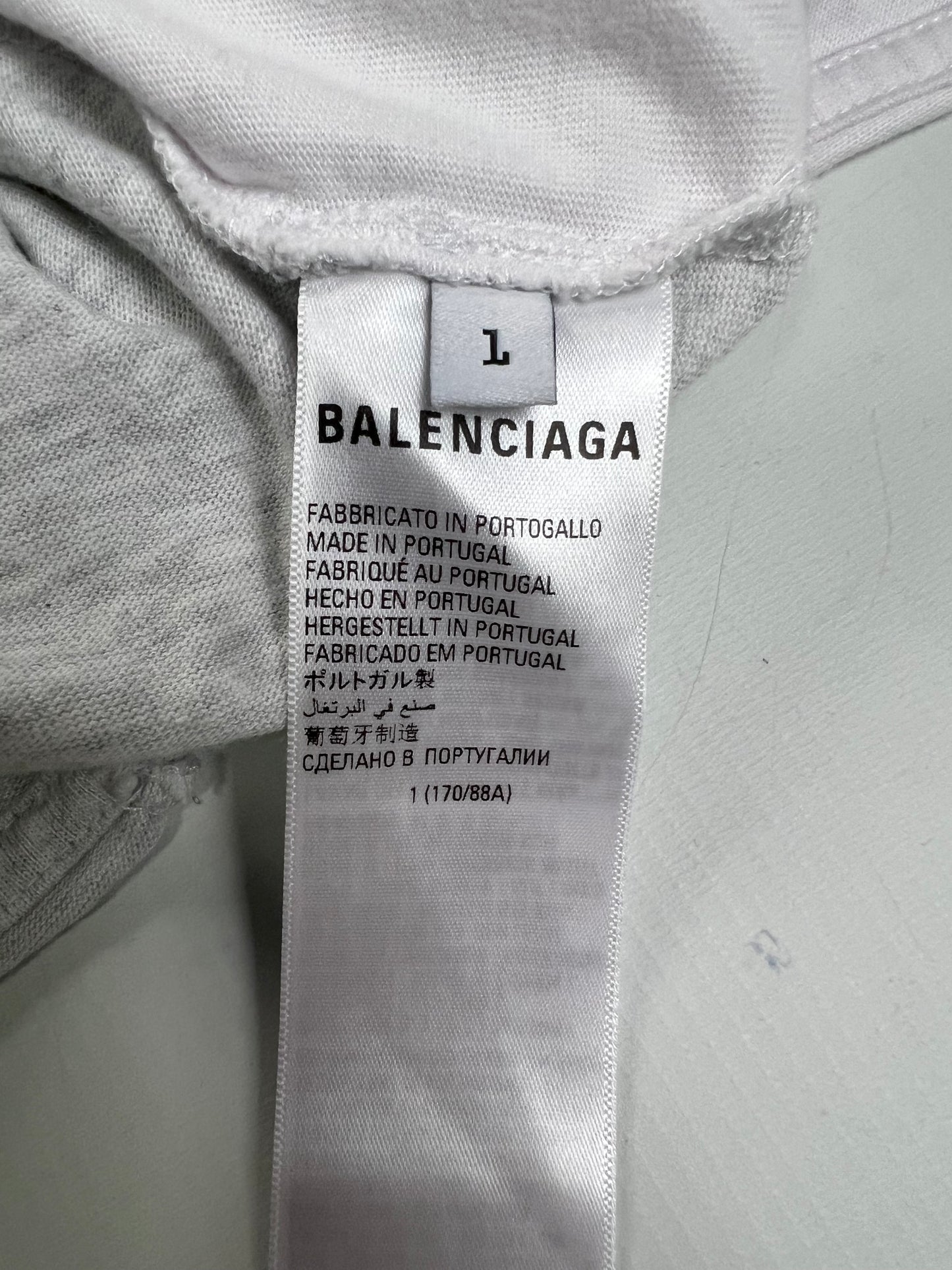 Balenciaga upside down cut up T-Shirt SZ:1