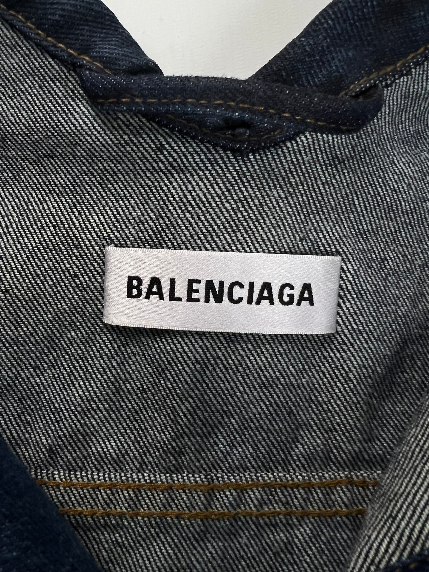 Balenciaga dirty blue swing denim Jeans Jacket SZ:38