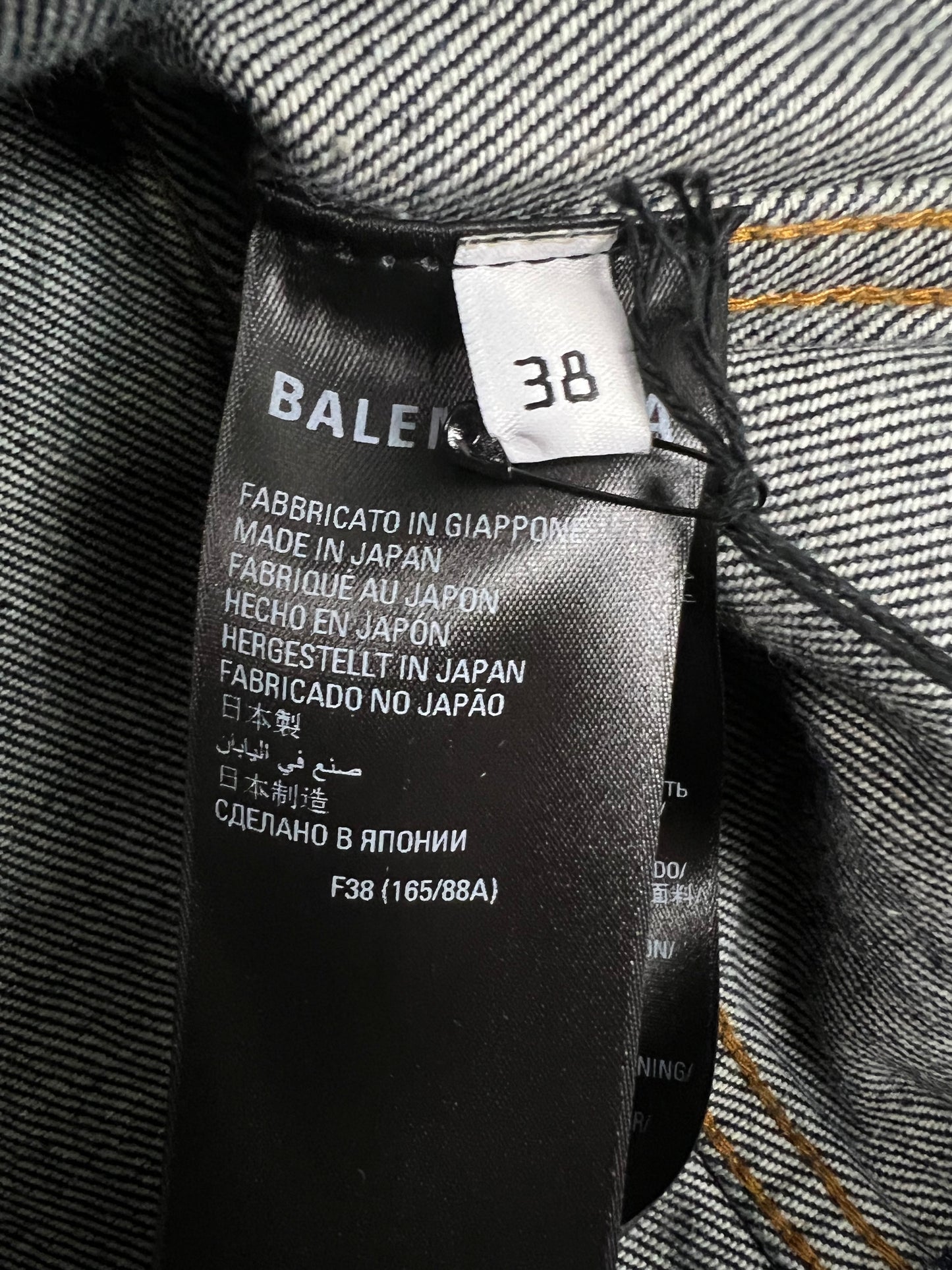 Balenciaga dirty blue swing denim Jeans Jacket SZ:38