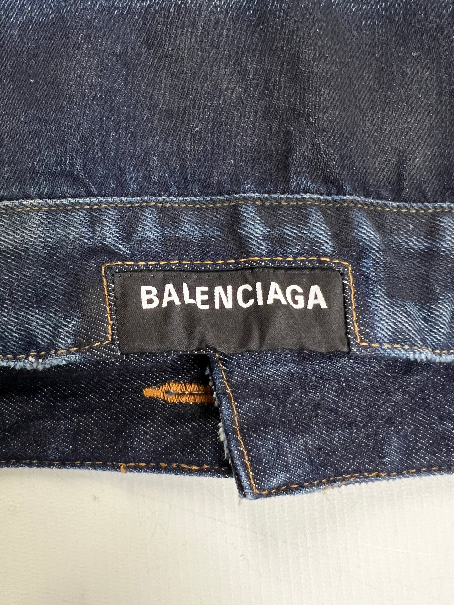 Balenciaga dirty blue swing denim Jeans Jacket SZ:38