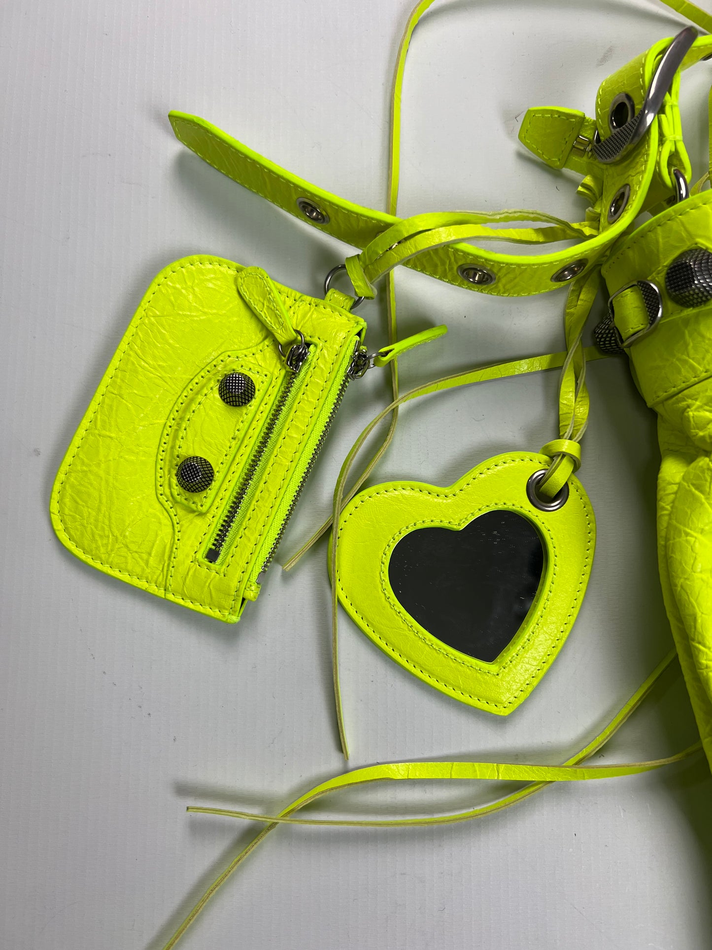 Balenciaga le cagole boot Shoe Bag fluo neon yellow SZ:OS