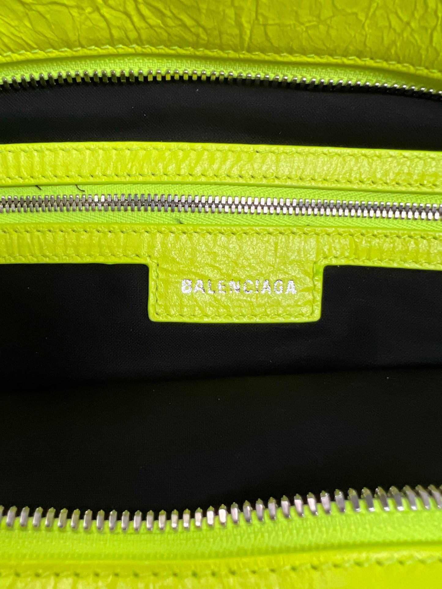 Balenciaga le cagole boot Shoe Bag fluo neon yellow SZ:OS