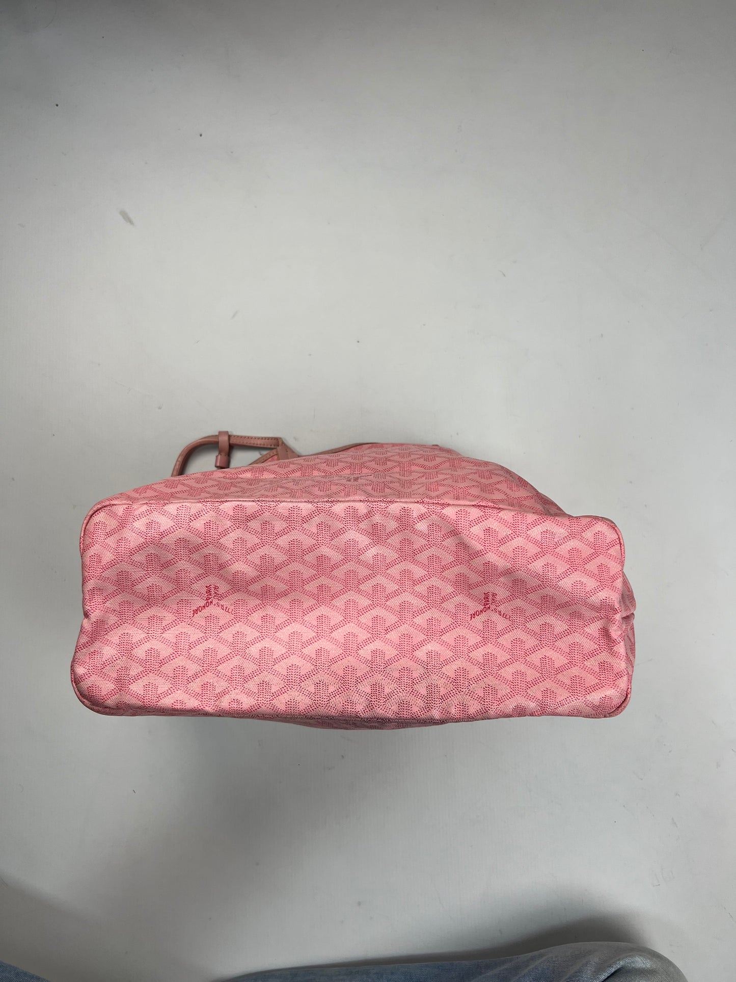 GOYARD SAKURA JAPAN EXCLUSIVE SAINT LOUIS TOTE PM BAG IN PINK USED SZ:OS