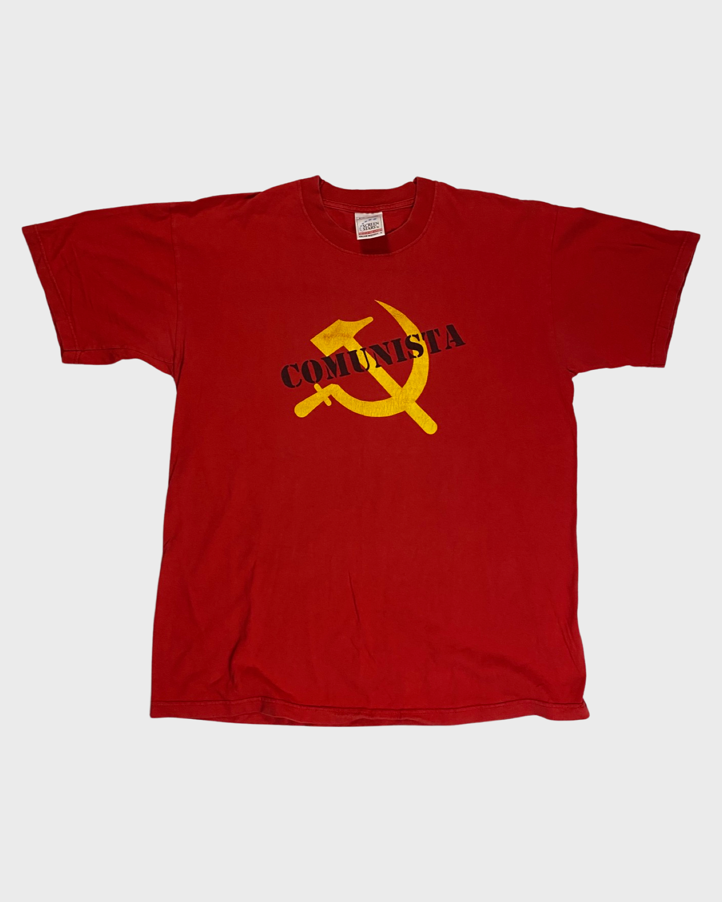 Communista hammer & sicle Soviet vintage tshirt SZ:L