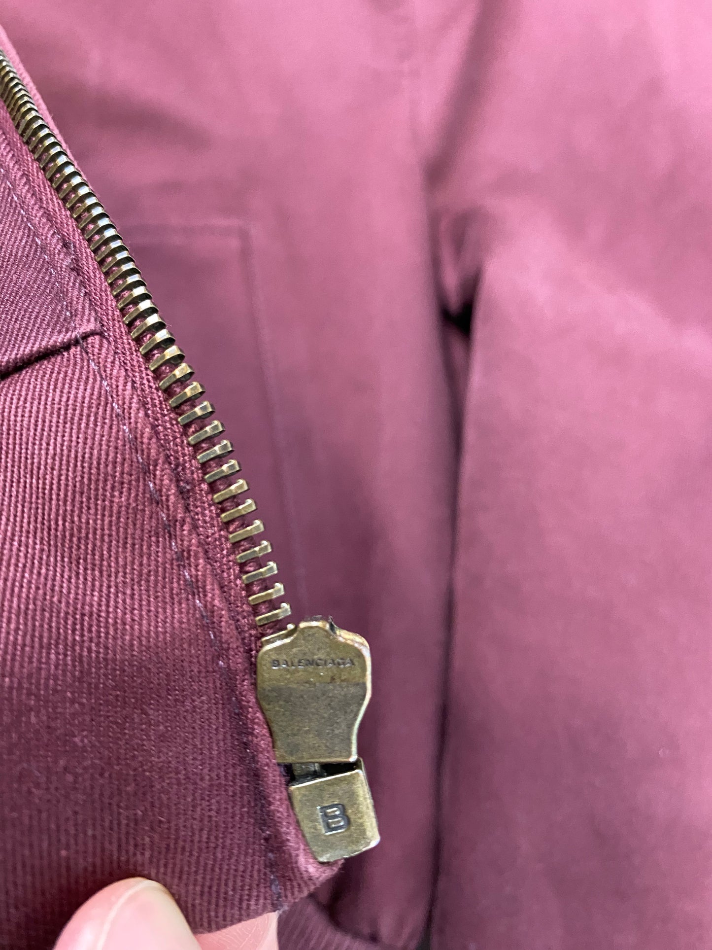 Balenciaga SS17 baracuta cropped boxy jacket with shoulder pads SZ:M