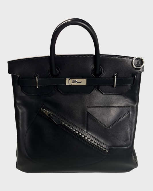 Hermès ROCK HAC 40 Limited  EDITION Bag black VOLUPTO LEATHER BLACK SZ:OS