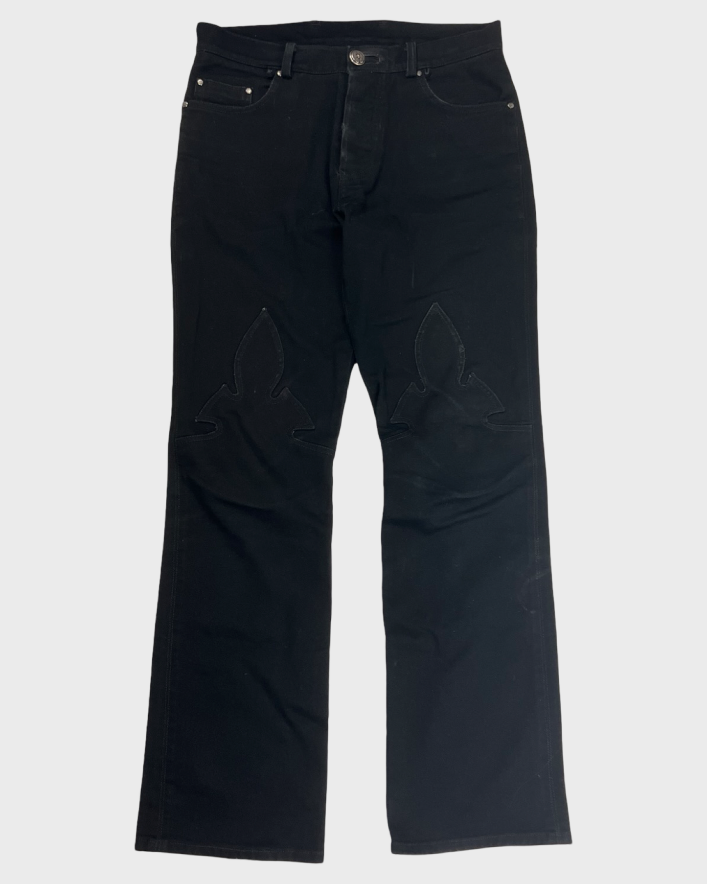 Chrome Hearts LE FLEUR Jeans Black SZ:32