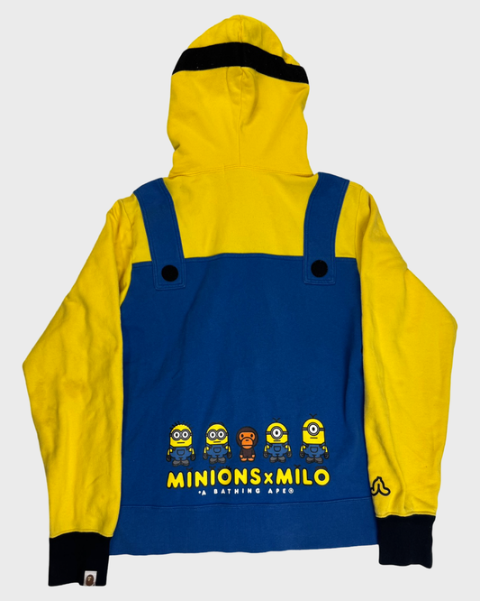 Bape x Minions zip up Hoodie SZ:M