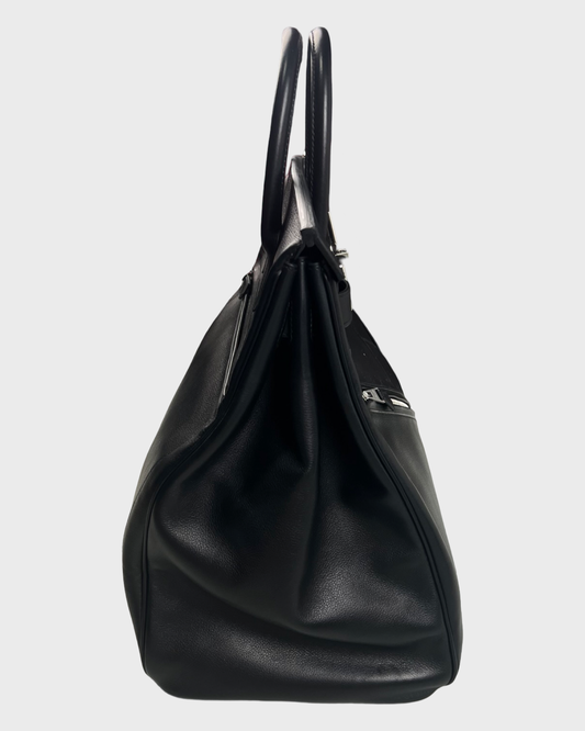 Hermès ROCK HAC 40 Limited  EDITION Bag black VOLUPTO LEATHER BLACK SZ:OS