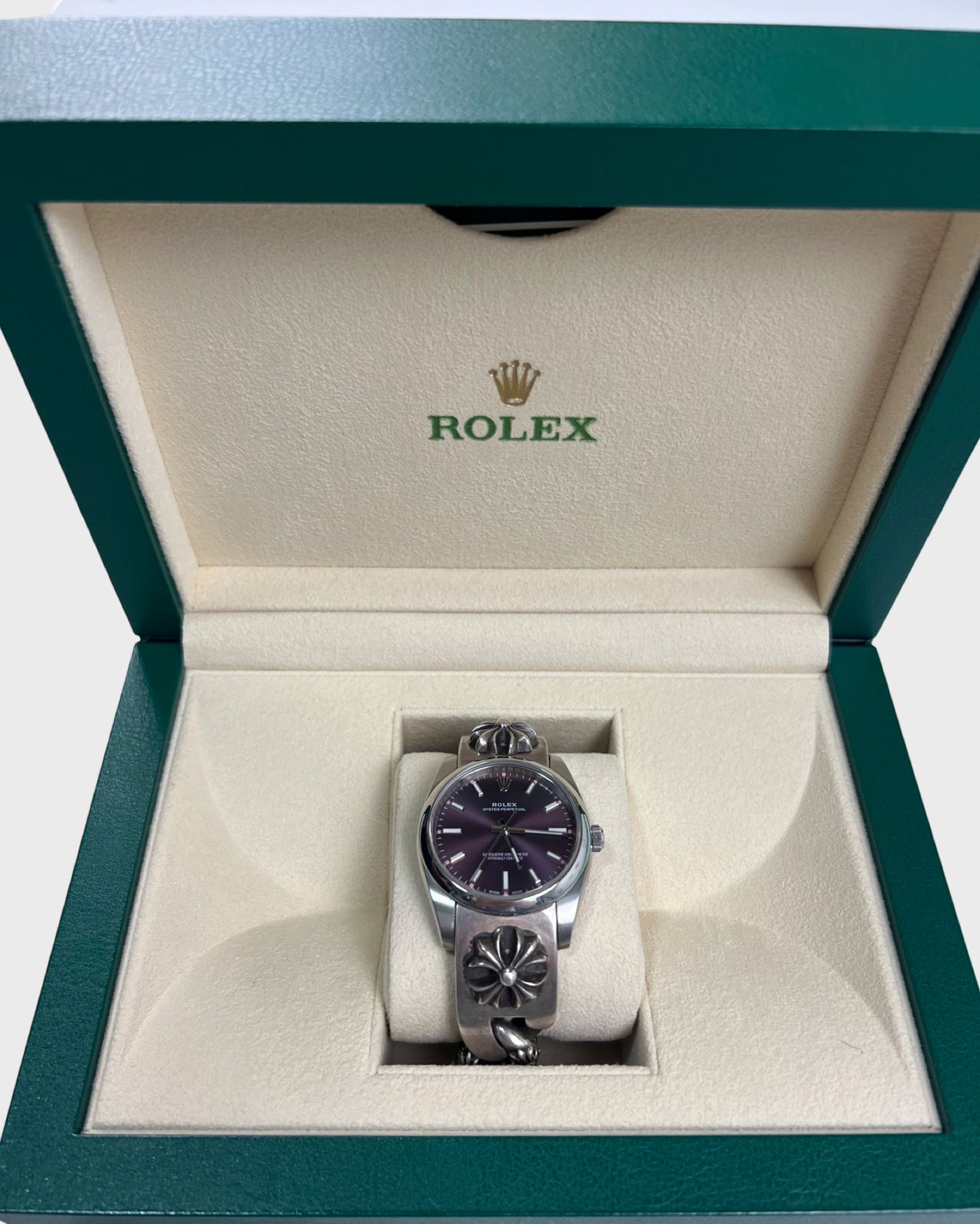 Chrome Hearts Rolex Oyster Perpetual Purple Grape 36mm SZ:OS