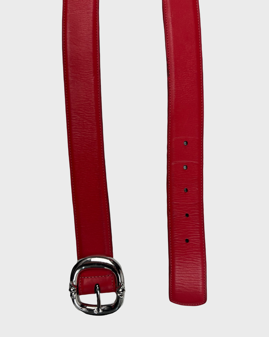 Chrome Hearts Paris exclusive Red gunslinger belt SZ:38