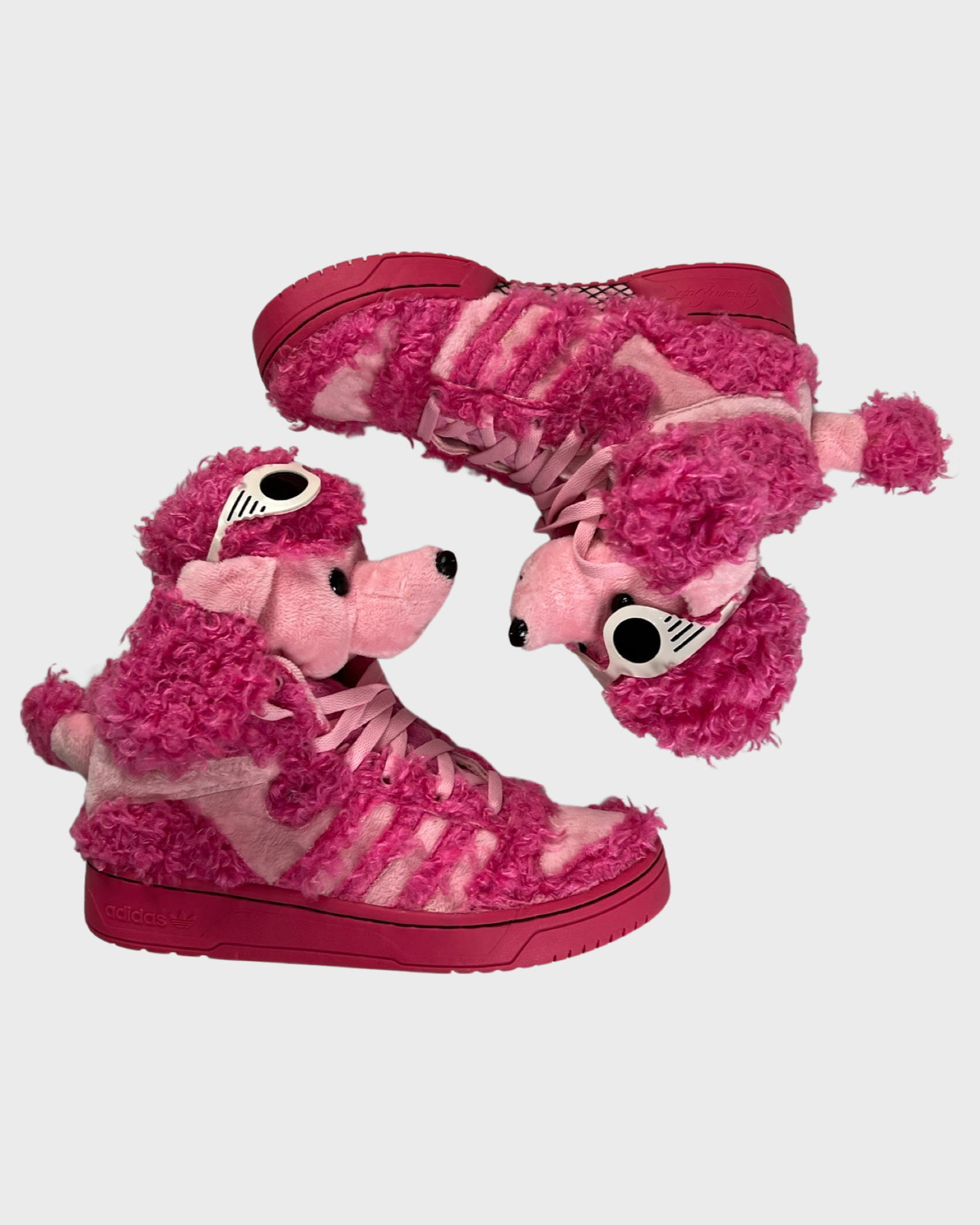 Jeremy Scott x Adidas Pink Poodle Sneakers SZ:42