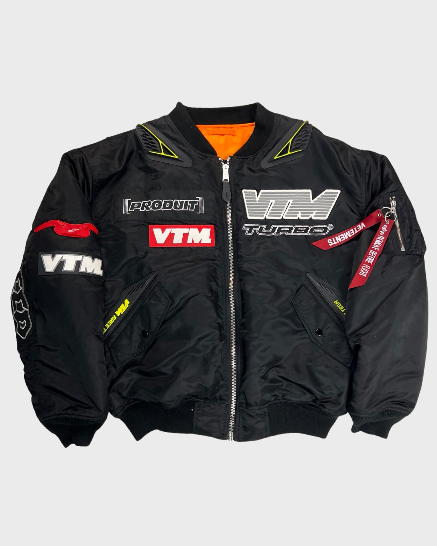 Vetements by GURAM moto Racing Bomber Black SZ:M