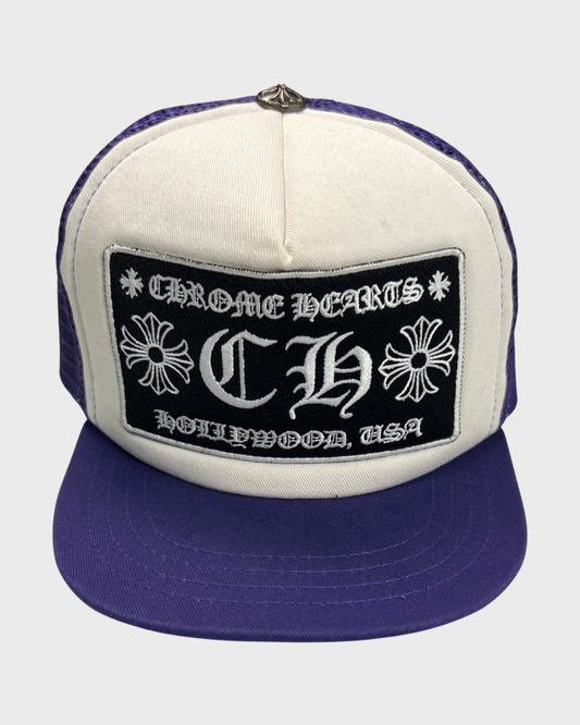 Chrome Hearts Purple/ White Fuck Trucker hat SZ:OS