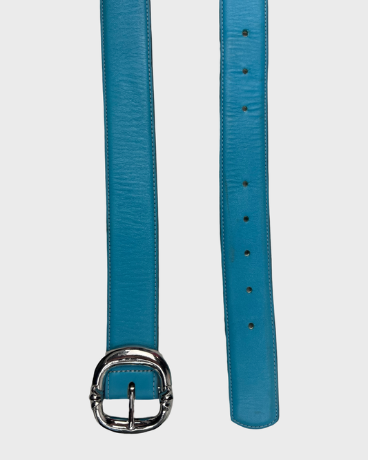 Chrome Hearts HONG KONG exclusive Baby Blue gunslinger belt SZ:32