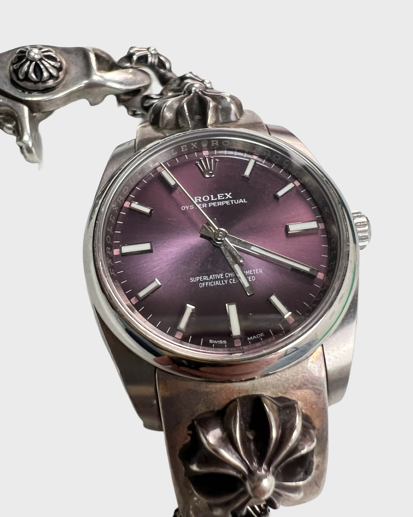 Chrome Hearts Rolex Oyster Perpetual Purple Grape 36mm SZ:OS