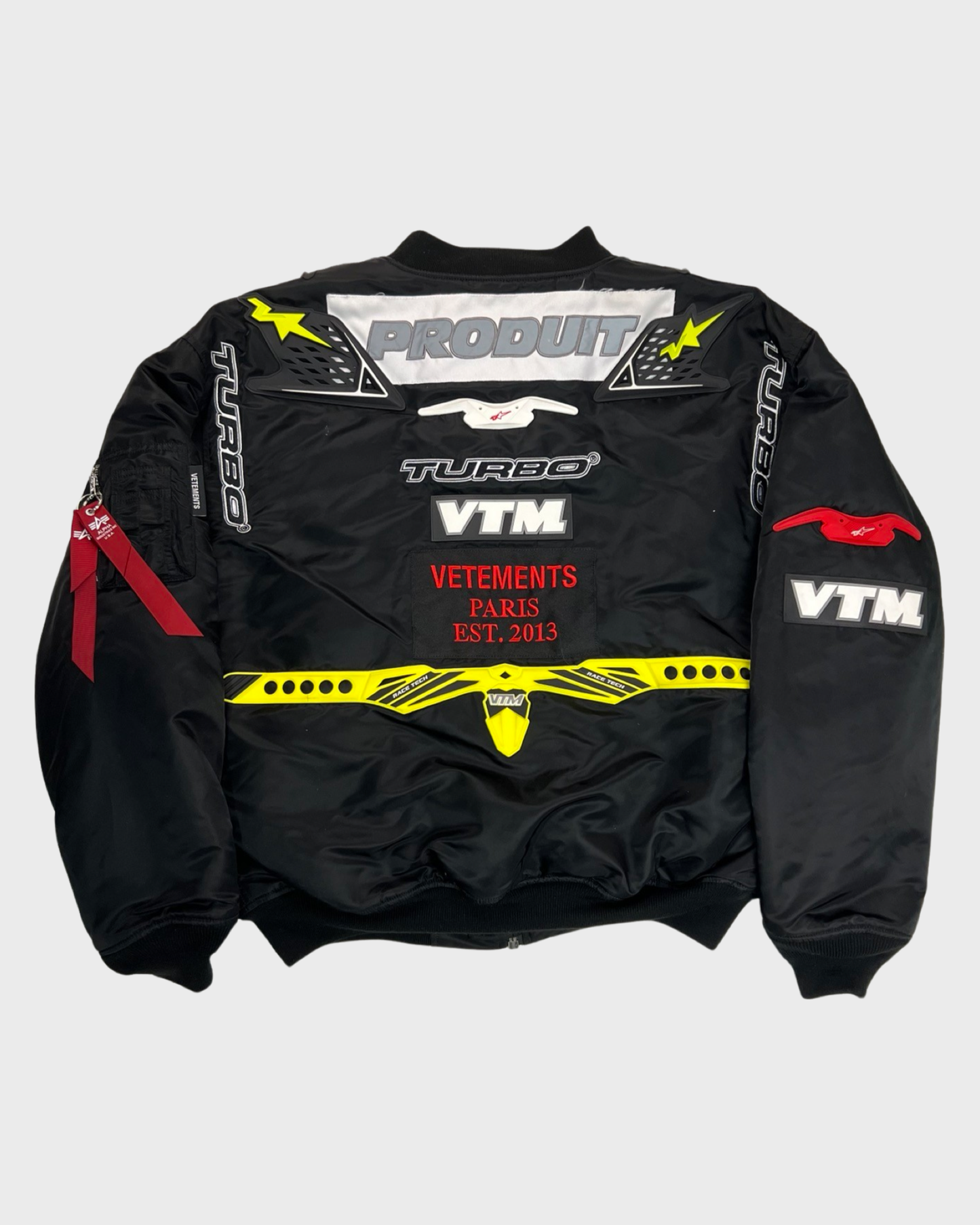 Vetements by GURAM moto Racing Bomber Black SZ:M