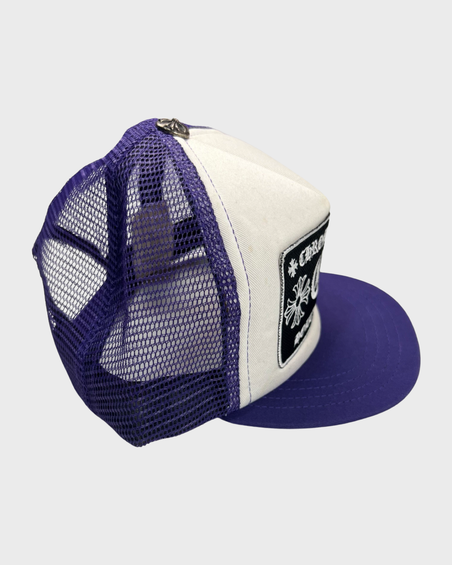 Chrome Hearts Purple/ White Fuck Trucker hat SZ:OS