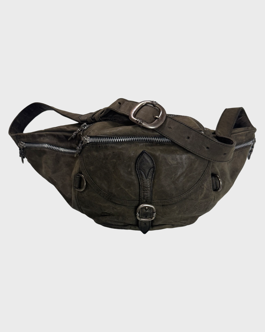 Chrome Hearts military snag Bag OLIVE GREEN medium SZ:OS