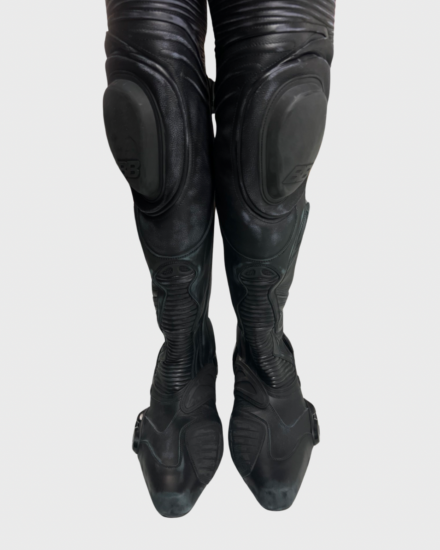 Balenciaga overknee high moto Racing Boots SZ:43