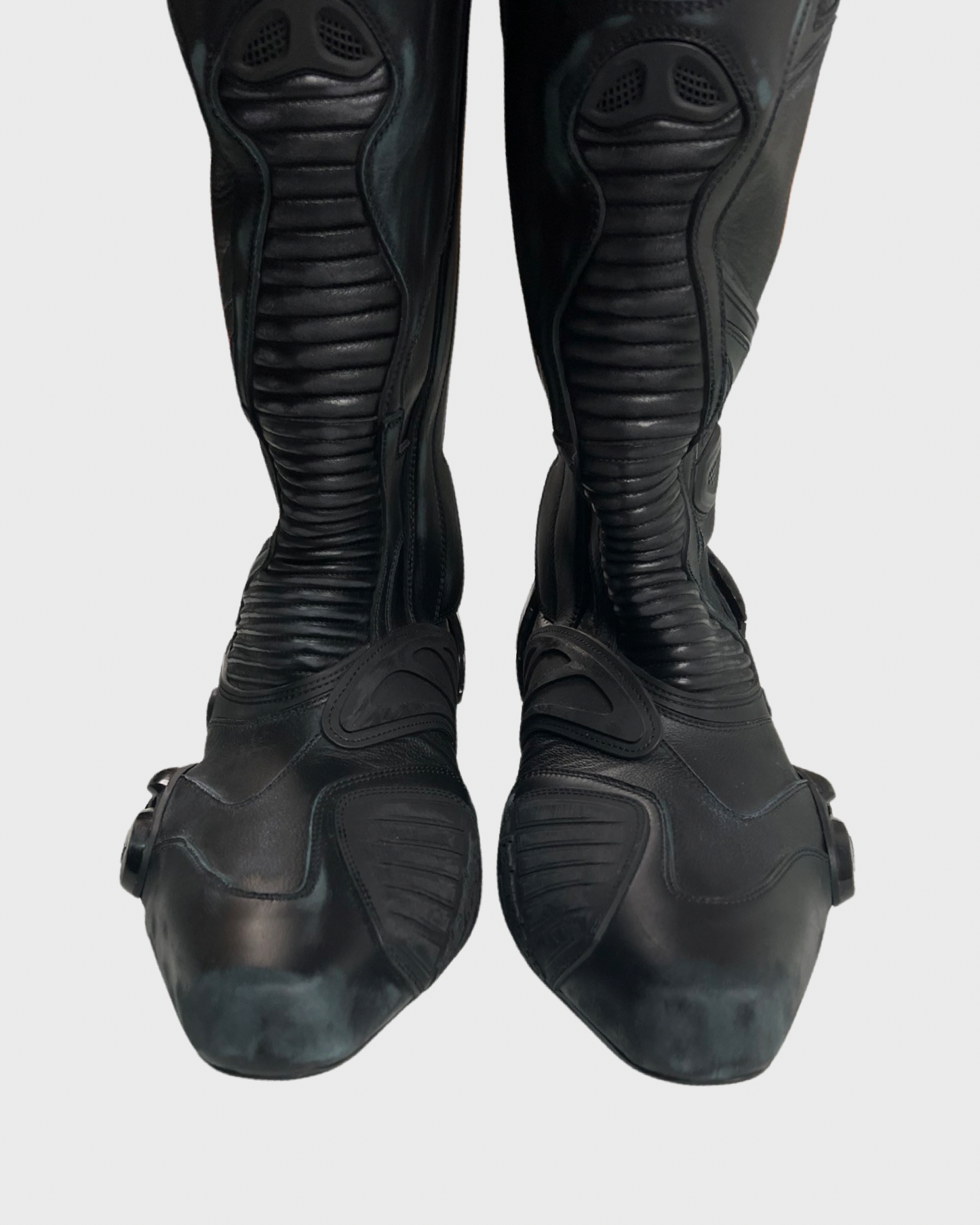 Balenciaga overknee high moto Racing Boots SZ:43