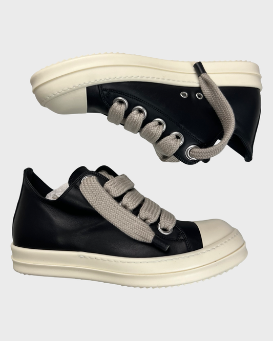 Rick Owens OG Jumbo Lace Ramones leather in black SZ:43