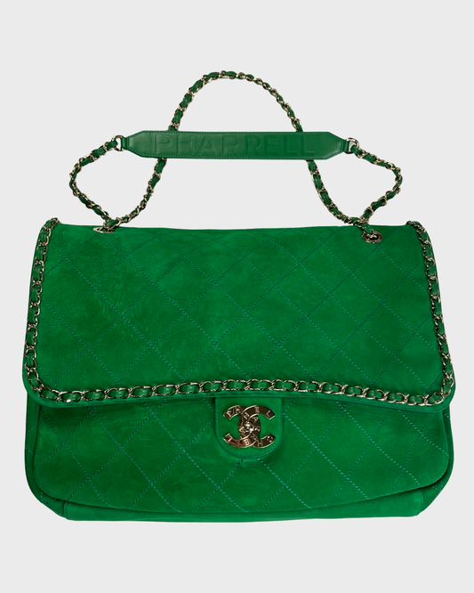 Chanel Pharell XXL CF Flap Bag in Green SZ:OS