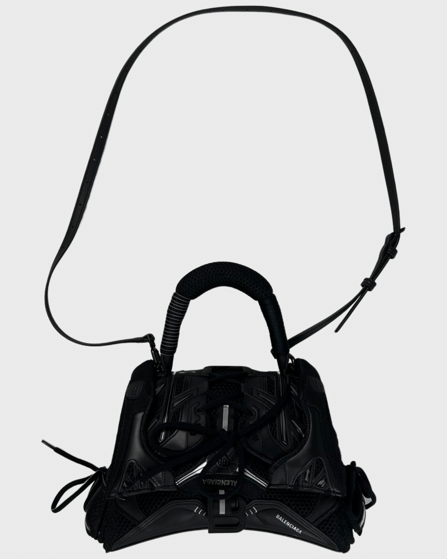 Balenciaga AW21 sneaker hourglass bag in black SZ:OS