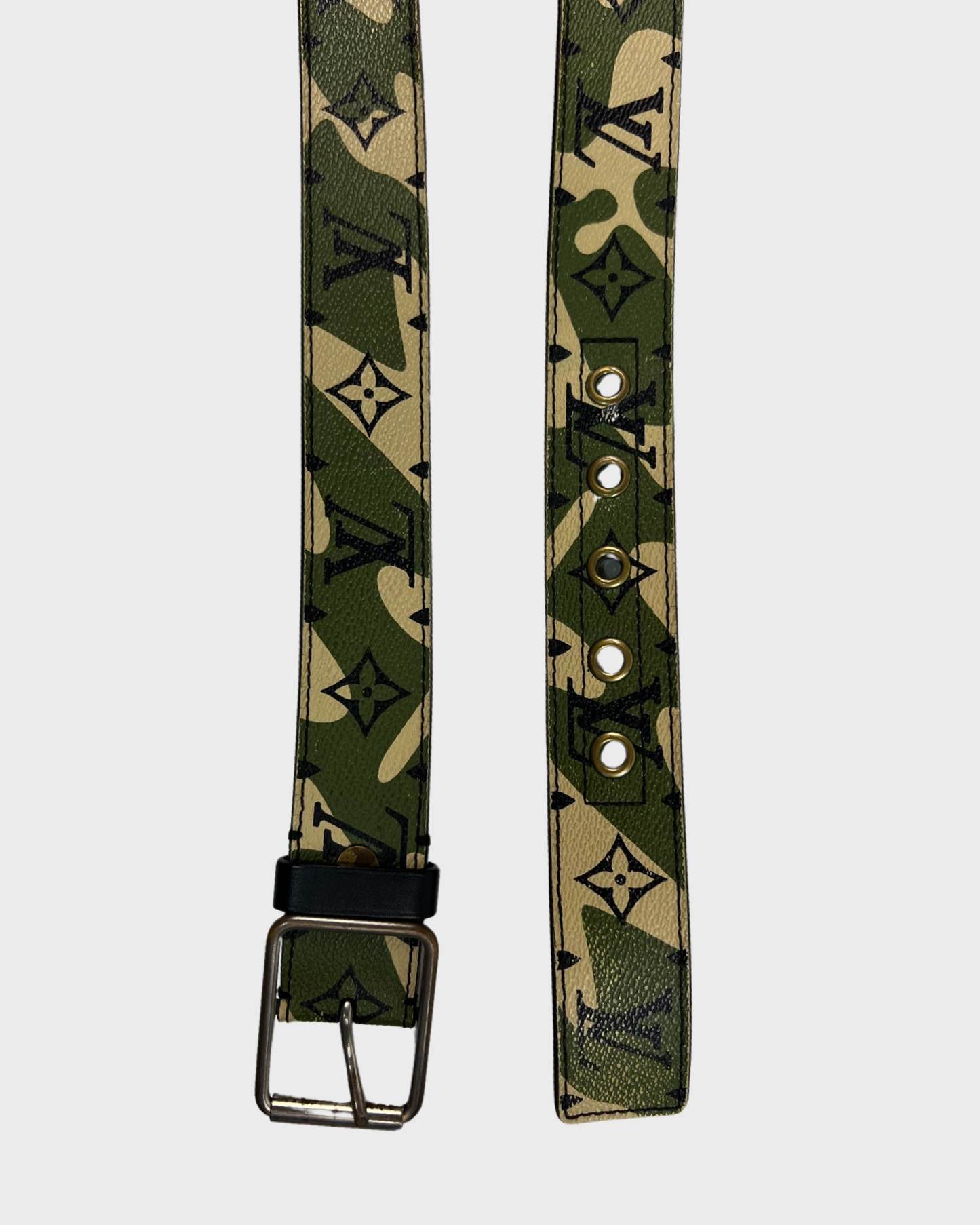 Louis Vuitton MURAKAMI Camo Belt SZ:90