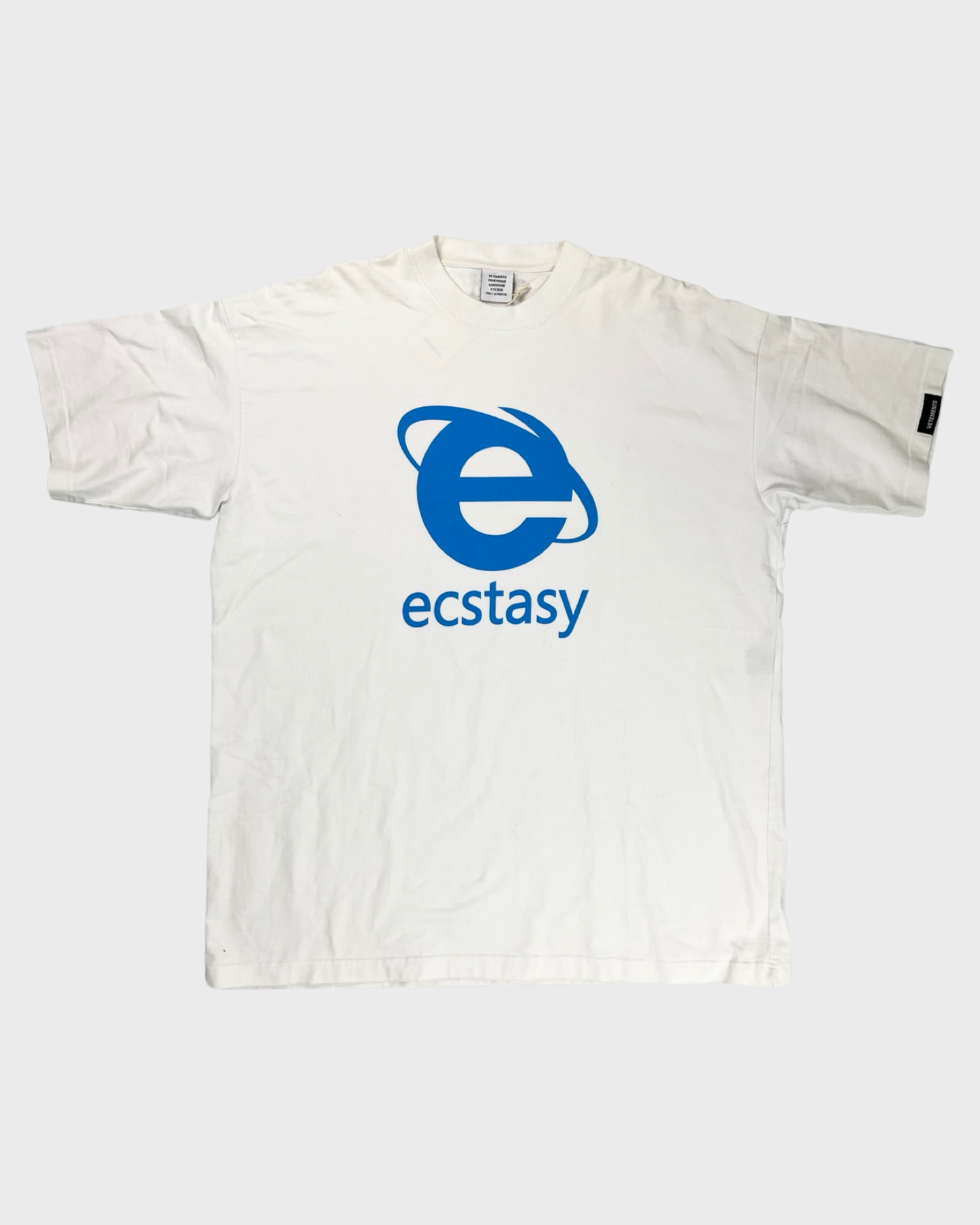Vetements SS20 Ecstasy shirt white SZ:S