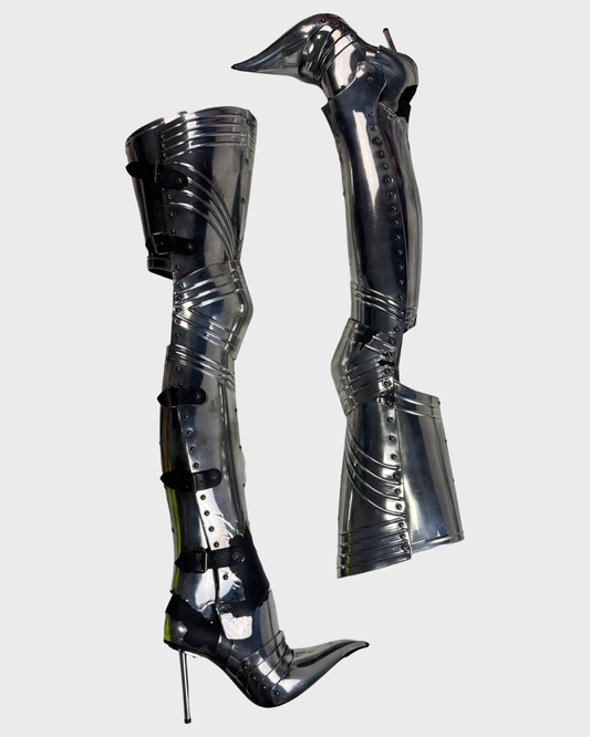 Balenciaga AW21 HEELED CHEVALIER Knight Boots SZ:40