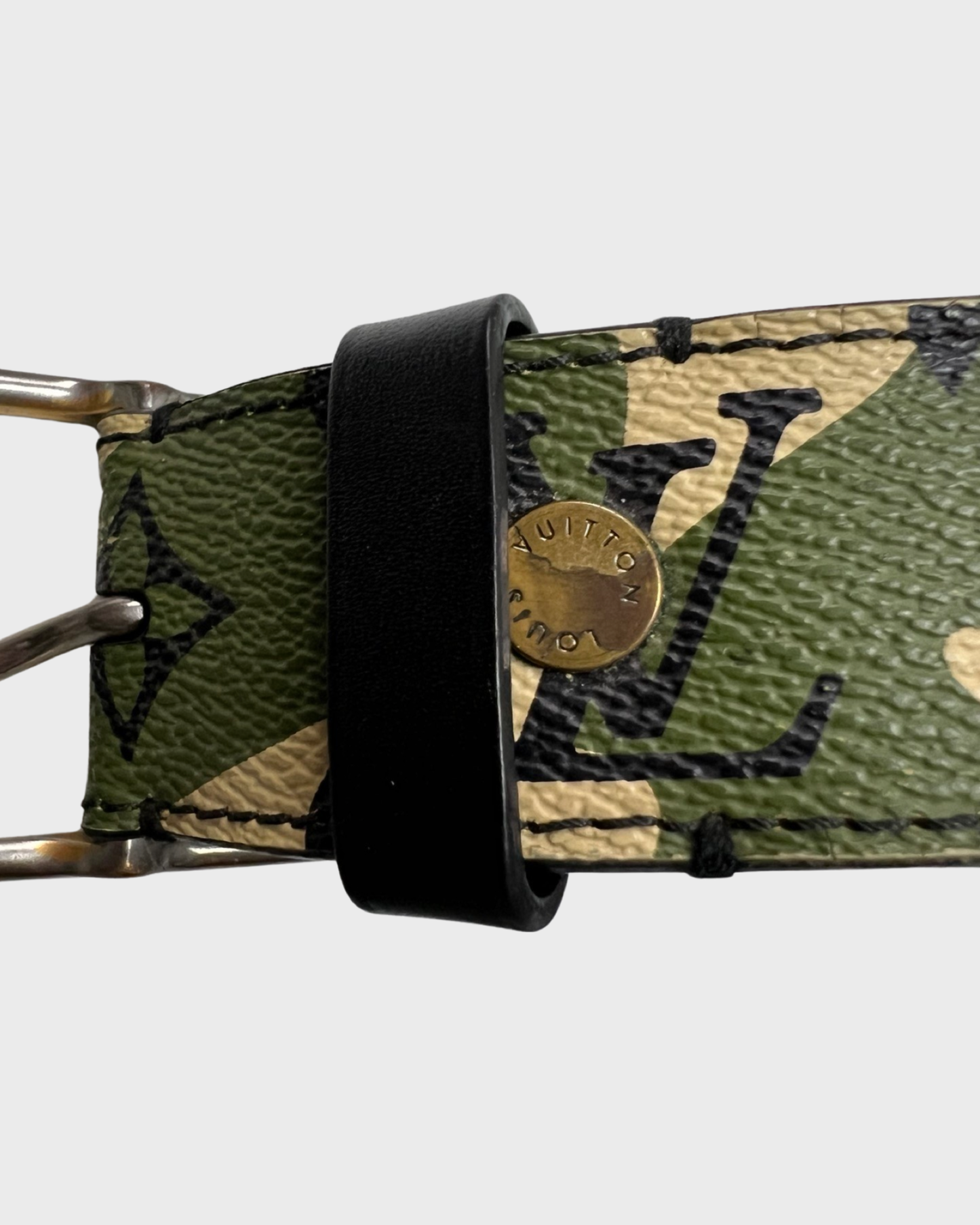 Louis Vuitton MURAKAMI Camo Belt SZ:90