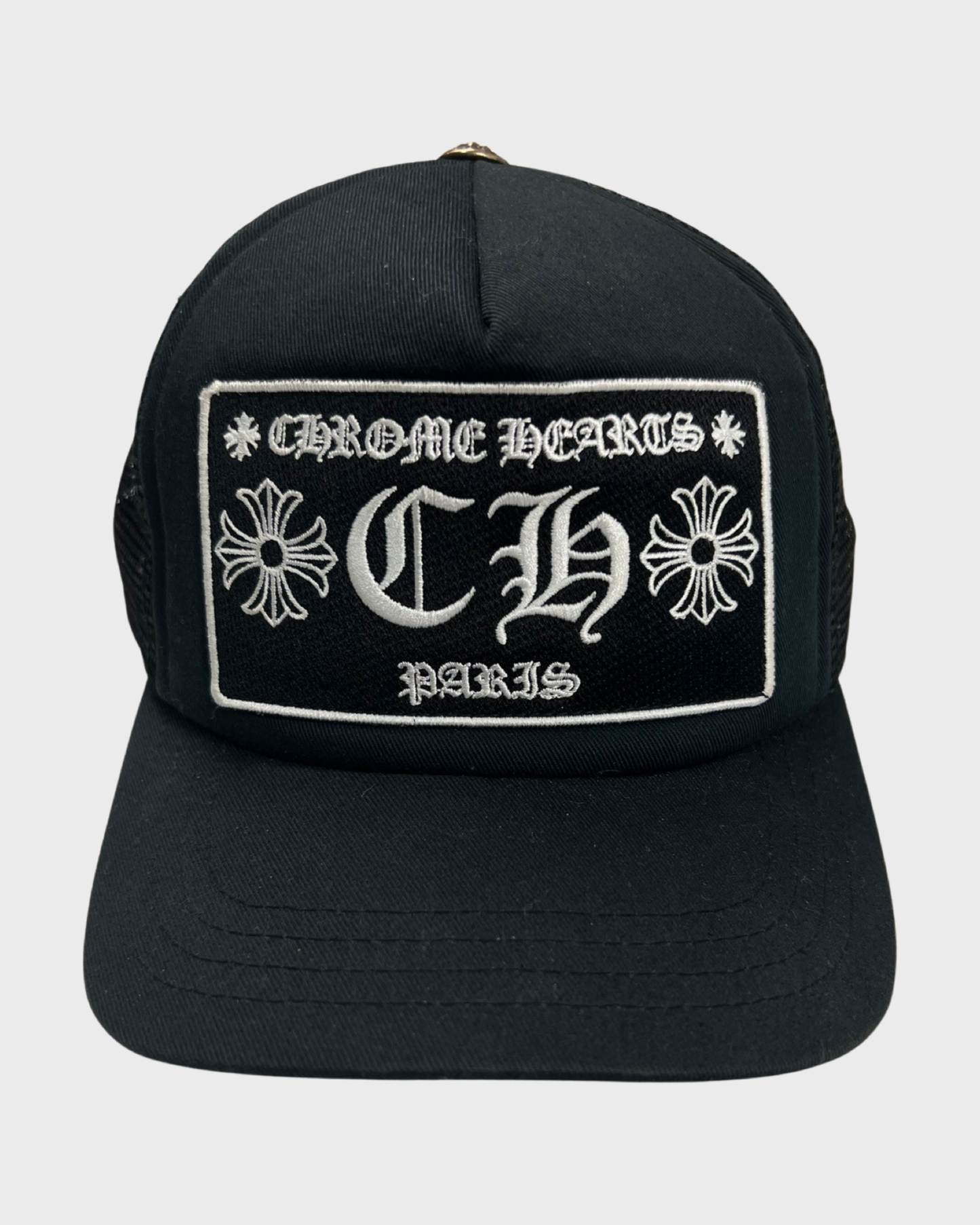 Chrome Hearts Black PARIS EXCLUSIVE Trucker cap SZ:OS